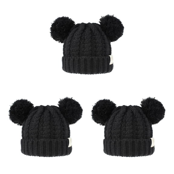 Minnieouse Sombrero Fried Twist Diseño de doble capa Sombrero de moda Orejeras plegables Gorras Hermoso regalo para niños Type7 NO7