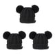 thumbnail image 1 of Sombrero Multicolor Minnieouse de Tejido mixto Diseño de doble capa para niños Negro, 1 of 6