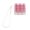 Pink transparent, variant on 9 Key Portable Keyboard Switches Tester Silicone Cord Lanyard Office Travel Stress Relief Toy