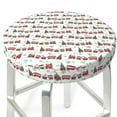 thumbnail image 3 of Pofeuu Christmas Train Print Round Bar Stool Covers - Super Soft and Washable Elastic Stool Cushion Slipcover Easy Clean Velvet-12 inch, 3 of 7