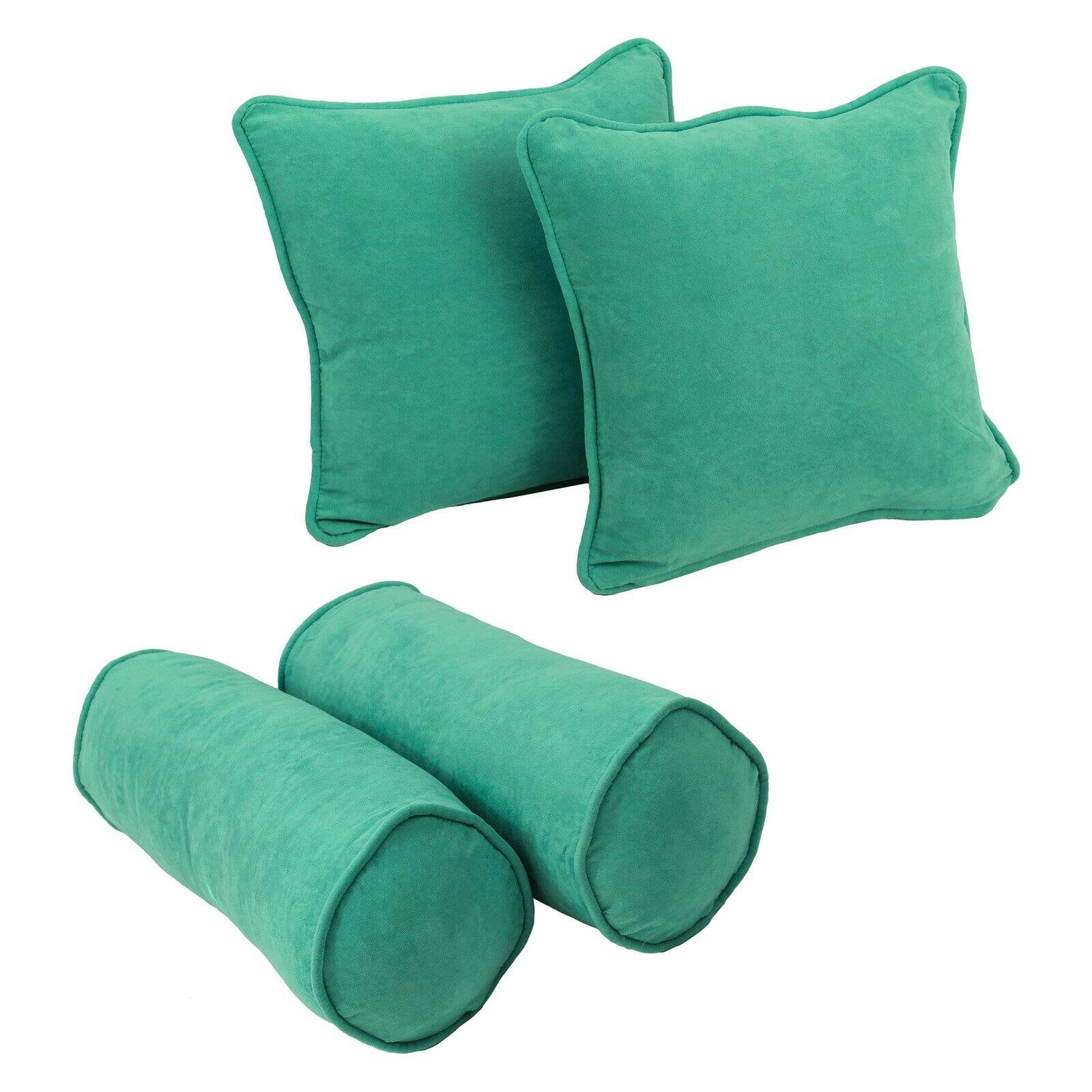 Blazing Needles Piece Microsuede Corded Throw Pillow Set Blazing Needles Corded Microsuede Throw Pillow Set, Ultra Violet Count