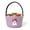 B, variant on Light Purple Cotton Rope Woven Halloween Bucket, Cute Ghost Witch Hat Handheld Candy Tote Bag, Portable Party Gift Snack Toy Storage Basket for Home Decor, Festive Holiday Organizer for Treats