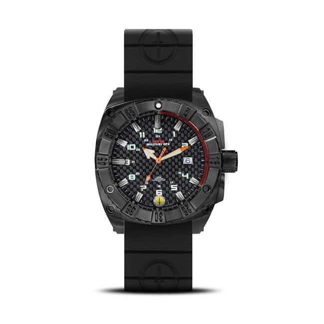 MTM Special OPS Watch WBTBDBKR2MTM 45 mm Warrior Quartz Date Strap \u0026  Bracelet Mens Watch - Black Titanium\u0026#44; Black Dial \u0026 Black Rubber II |  Walmart Canada