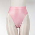 thumbnail image 2 of Gubotare Womens Plus Size Underwear No Show Stretch Bikini Panties Silky Invisible Hipste,Pink XXL, 2 of 5