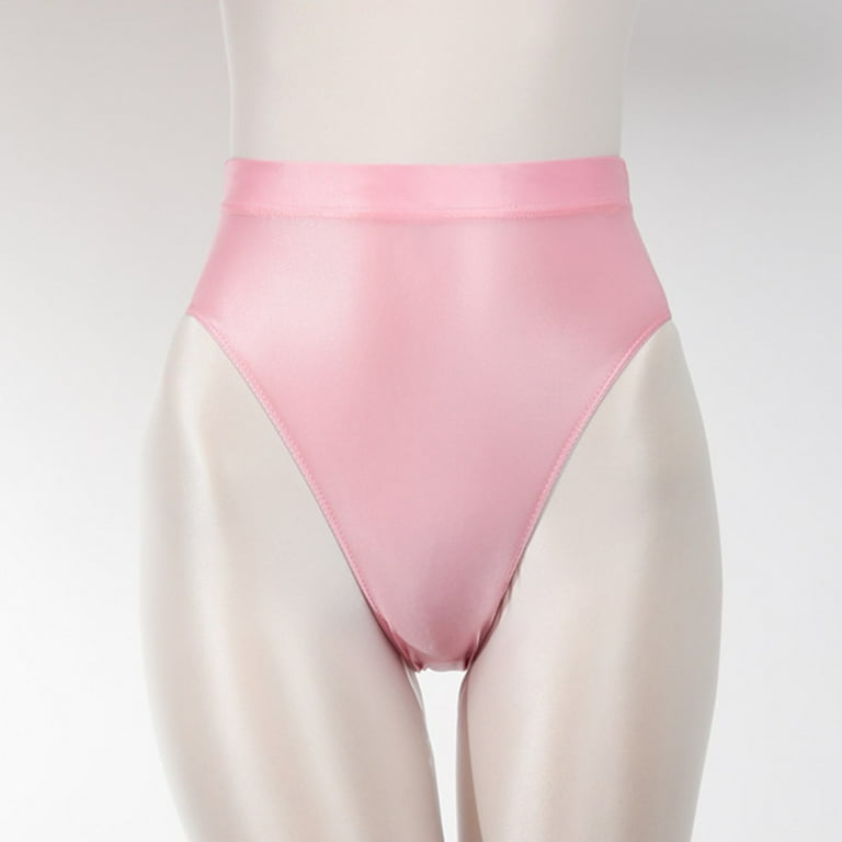 3-Pack Womens Underwear Super Thin Shiny Transparent High Waisted Briefs  and Smooth Underwear