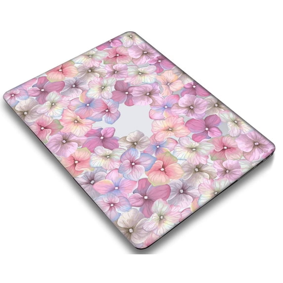 Only for Old Version MacBook Air 13 inchs Case 2010/2013/2014-2017 Released Model A1369/A1466, Plastic Hard Shell Case Cable Tie, Flowers 156