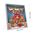 thumbnail image 3 of Tuvgenk Pearl Christmas Diamond Art Kit 16x12 inch Full Round Drill Rhinestone Art with Frame Tools for Xmas Wall Home Decoration, 3 of 6