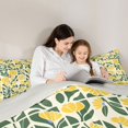 thumbnail image 5 of jejeloiu Sunny Floral 7 Pieces Full Size Bedding Sets For Girls,Vibrant Pattern Full Size Bed in a Bag,Yellow Green,Light Gray Reversible, 5 of 7