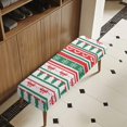 thumbnail image 3 of Whosucclay Christmas Tree Snowflake Bow Print Rectangle Bench Covers Wear Resistant Bench Slipcover Washable Bench Seat Protector Cover for Dining Room, Living Room, Bedroom, Kitchen, Christmas Decor, 3 of 7