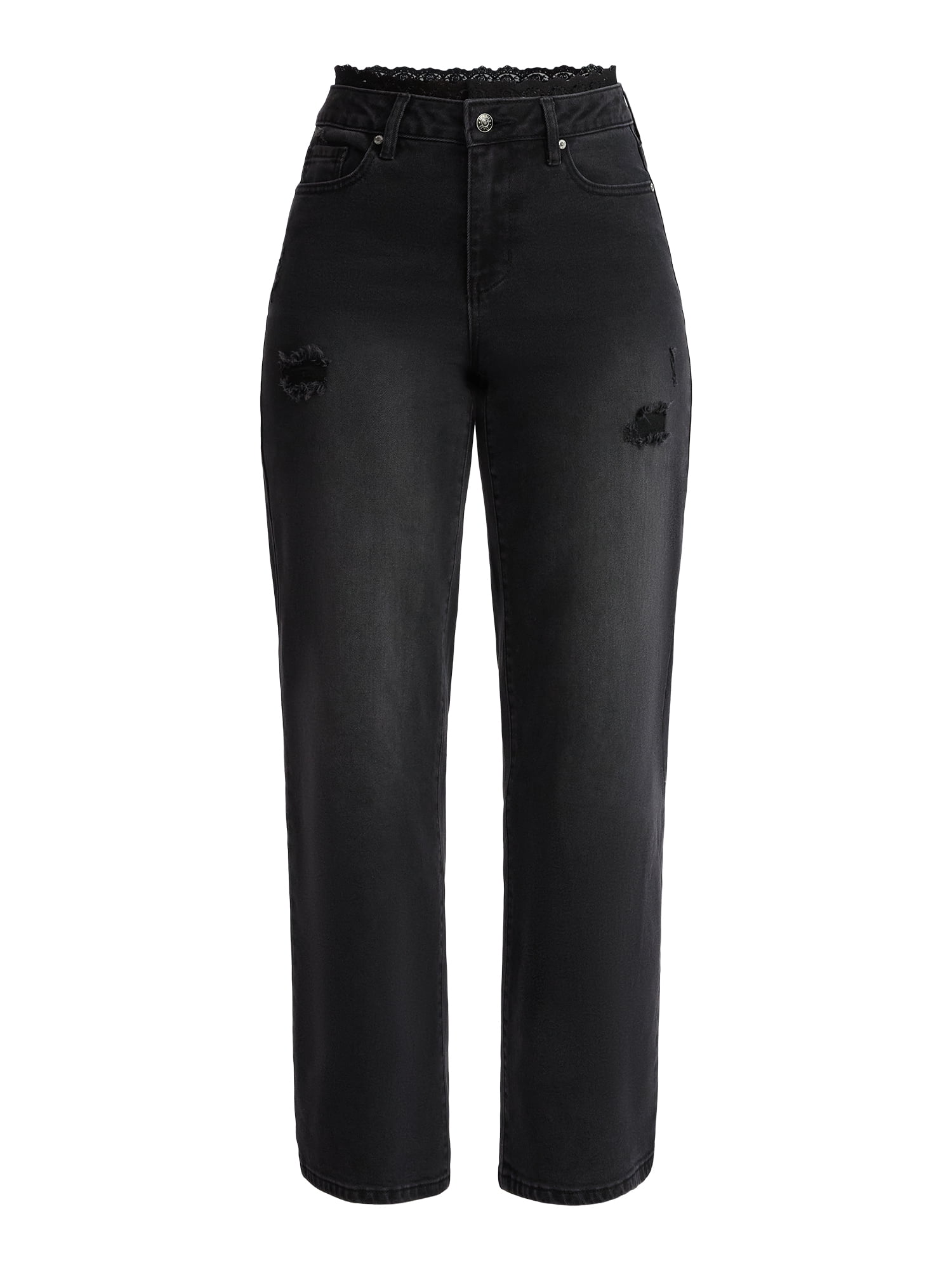 Madden NYC Women's Lace Waist Jeans, 32" Inseam, Sizes 00-18