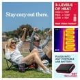 thumbnail image 5 of The Hot Seat, Heated Lightweight Folding Low Beach Chair, 2 Zipper Pockets, Heats up to 115 Degrees- 2 Pack, 5 of 5