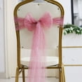 thumbnail image 2 of Cheapark Lace Floral Chair Back Covers - Elegant Ribbon & Streamer Accents, Wedding & Christmas Party Decor, Decorative Chair Covers for Festive Gatherings, 2 of 6