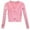 T-Pink, variant on Adeawade Girl Tops Long Sleeve Crewneck T Shirts Ballet Dance Crop Top Sweater Long Sleeve Sport Sweatshirt Thumb Hole Tee Cute Spring Playsuit 5-6 Years Pink