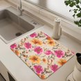 thumbnail image 6 of Dish Drying Mat Absorbent Dish Drainer Kitchen Counter 19.7x15.7inch Dish Drying Pad for Countertops Sinks Draining Racks Rustic and Romantic Wildflowers, 6 of 9