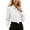 White, variant on Women's Solid Color Casual Tie Long Sleeve French Shirt Office Work Blouses