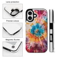 thumbnail image 3 of Compatible with iPhone 11 12 13 mini 14 15 16 Pro Max Plus Wallet Case with Card Holder, PU Leather Kickstand Card Slots Case ( Colorful, iPhone 15 Pro Max), 3 of 7
