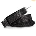 thumbnail image 5 of WHIPPY Western Leather Belt Strap for Women Men without Buckle Cowgirl Cowboy Engraved Embossed Belt Strap, 5 of 7
