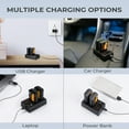 thumbnail image 3 of K&F Concept LP-E6/LP-E6N/LP-E6NH Camera Battery Charger, Dual Slot Type-C/Micro USB Charger for Canon EOS R5, R6, R, EOS 5D Mark IV, 5D Mark III, 5DS, 5DS R, 5D Mark II, 6D, 3 of 7
