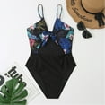 CHENZERO Coconut Petal Print Bikini Sexy Beautiful Deep V Swimsuit ...