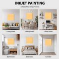 thumbnail image 6 of Framed Canvas Wall Art for Living Room Orange Yellow Check Plaid Wall Decor, Classic Check Block Aesthetic Paintings for Bedroom Office Kitchen Bathroom, Ready to Hang Artwork Wall Pictures 8x8 Inch, 6 of 9