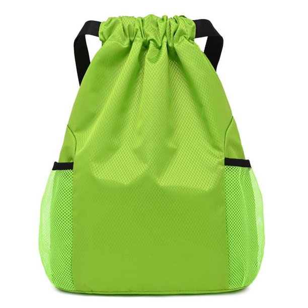 Mochila con bolsillo con cordón para hombre y mujer, mochila de gran capacidad con cordón para fitness y baloncesto