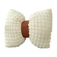 thumbnail image 2 of Faux Suede Fuzzy Bow Throw Pillow Cover, Decorative Cushion Cover For Bedroom Sofa And Living Room Decor, Soft Pillowcase For Home Decoration And Cozy Interior Accessories, 2 of 6