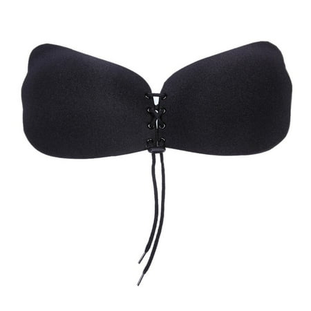 

Adhesive Silicone Strapless Push Up Seamless Bra Backless Bralette Invisible Breathable Wings Style Underwear