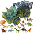 thumbnail image 1 of TheFound Kids Dinosaur Shaped Cranes, Excavators Transporters, Dump Trucks, 1 of 8