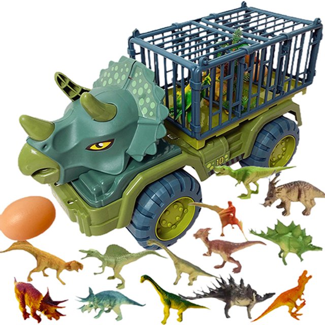 TheFound Kids Dinosaur Shaped Cranes, Excavators Transporters, Dump Trucks