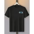 thumbnail image 1 of Men'sT-Shirt - Soft Cotton Blend, Crew Neck, Short Sleeve Casual Tee - Black with White Print, Perfect for Casual Attire and Gifts, Everyday Fashion | Bold Graphic Tee | Breathable Cotton, 1 of 5