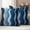 blue, variant on Green Ombre Outdoor Waterproof Pillow Covers, Abstract Art Moire Ocean Waves Decorative Rectangle Throw Pillowcase Sofa Cushion Sham for Patio/Couch/Chair, 20"x12" 2 Pack