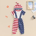 thumbnail image 4 of Okbabeha One Piece Romper And American Flag Pants Polyester 3 Count, 4 of 7