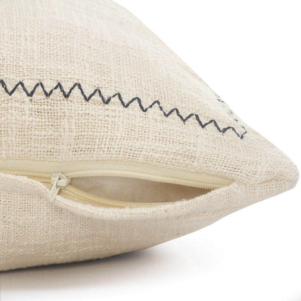Ox Bay 16" x 24" White/ Blue Medallion Organic Cotton Pillow Cover