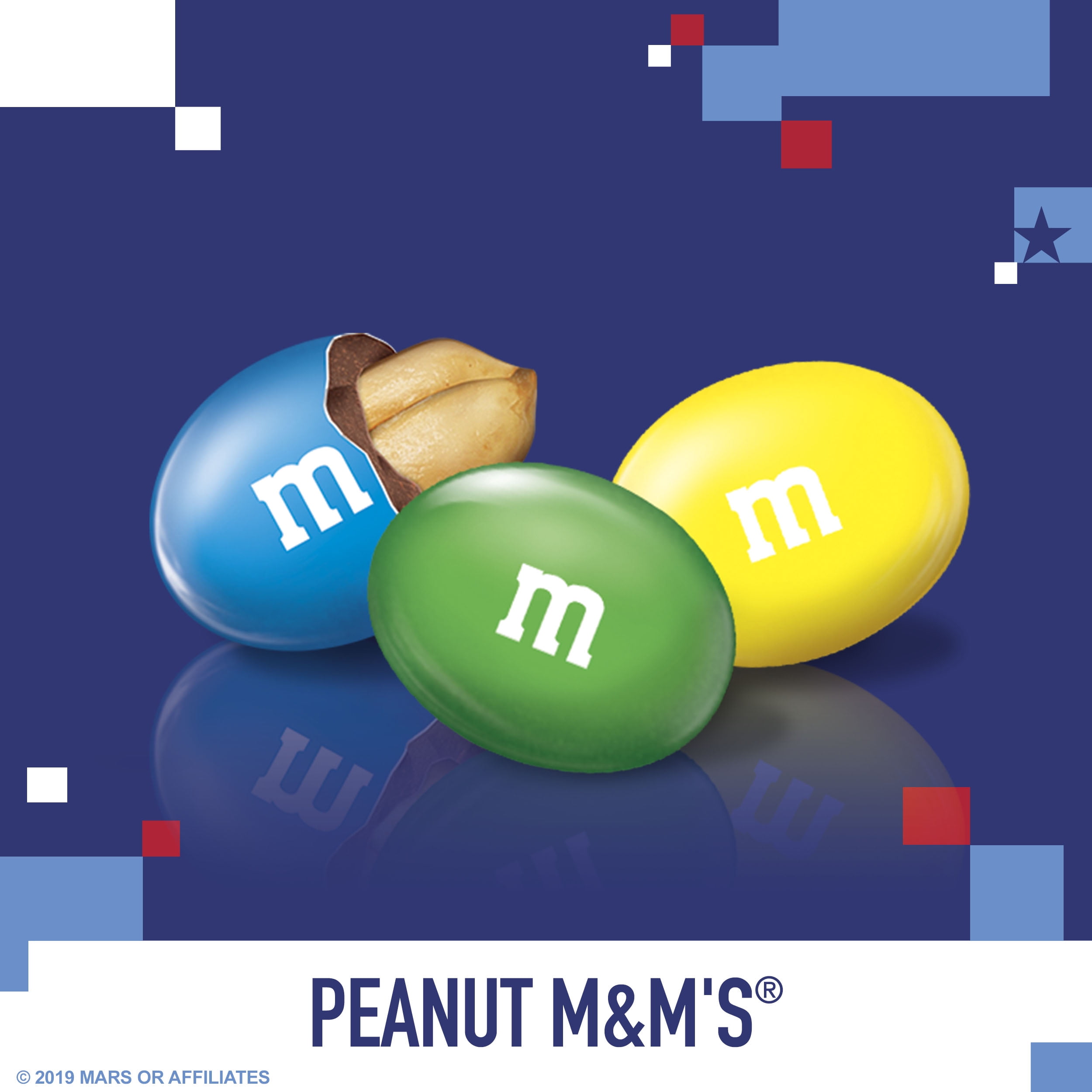  M&M's Peanut Party Size Giant (2lb 6oz Bag) Resealable :  Grocery & Gourmet Food
