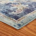 thumbnail image 3 of LR Home Ada 5' x 8' Navy Blue Floral Durable Indoor Area Rug, 3 of 9