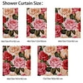 thumbnail image 4 of Rose Shower Curtain Set for Bathroom, 4 of 6