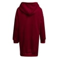 thumbnail image 5 of BadyminCSL Autumn and Winter Long Sleeve Dress for Women Hooded Solid Casual Dress, 5 of 5