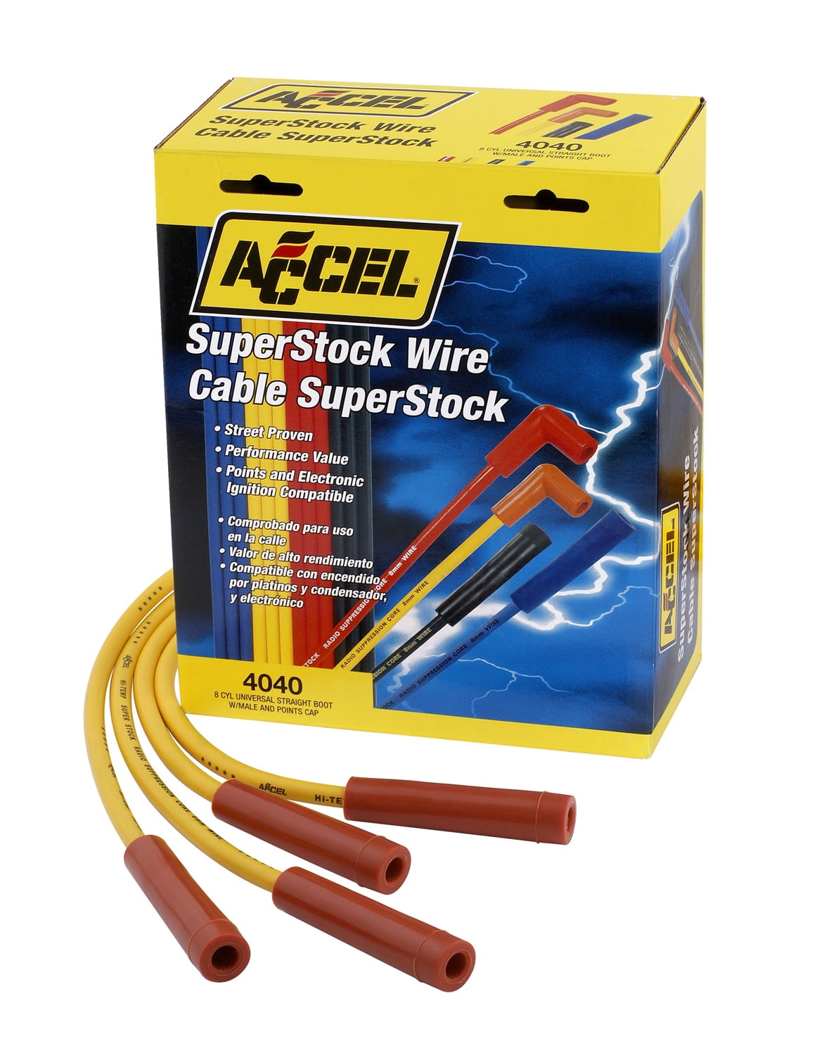 Auto Parts & Accessories ACCEL 4040 Universal Fit Spark Plug Wire Set