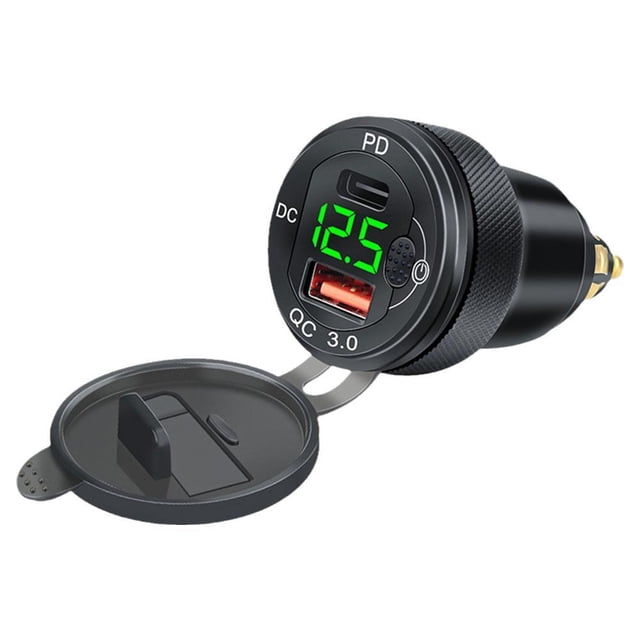 For Bmw-Dual Usb Charger-Hella-Din-Plug Socket-Adapter Motorcycle Durable NeUS O6M5