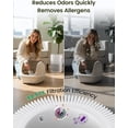 thumbnail image 3 of Air Purifers for Home, Hepa Purifier Bedroom, Cleaner Pet Dander, Quiet Sleep Mode, Portable Office, Odor, Dust, Smoke (White), 3 of 4