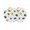 White, variant on Spring Butterfly Dragonfly Round 15 Inch Placemats Set of 4, Farmhouse Botanical Floral HeatResistant Non Slip Place Mats for Dining Table, Wipeable Braided Kitchen Table Mats for Housewarming