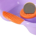 thumbnail image 5 of Lavacabezas horizontal, drenable y portátil, para pacientes encamados y embarazadas, color morado, 5 of 5