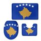 thumbnail image 1 of ABPHQTO Bandera de kosovo Juego de alfombras de baño de 3 piezas Alfombra de baño Alfombra de contorno y tapa de inodoro ABPHQTO  Cont-CHAPPLE-14429, 1 of 2