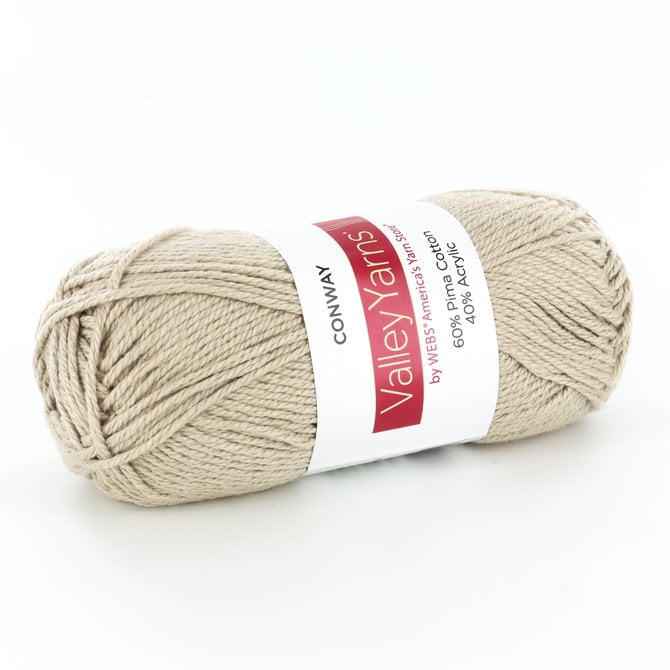 Valley Yarns Conway DK Weight Yarn, 60 Pima Cotton/ 40 Acrylic 3