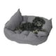 thumbnail image 5 of Cama para perros pequeños, medianos y grandes, camas relajantes para gatos de interior, lavables Gris M, 5 of 9