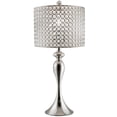thumbnail image 4 of 26.5" Polished Nickel Table Lamp w/ Genuine Crystal Bead Shade, 4 of 5