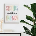 thumbnail image 5 of Sisters Make the Best Friends Canvas Wall Art, Sister Quote Print Framed Poster 12 x 15 Inch Colorful Painting Decoration for Home Girls Room Nursery, 5 of 5
