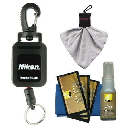 Nikon Retractable Rangefinder Tether with Cleaning Kit