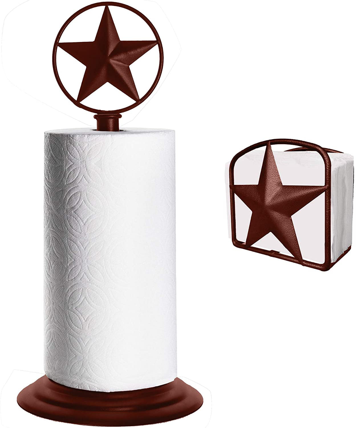 Perfect Table Counter Decor for Home Western Style Stand for Napkins Black Rustic Texas Star Napkin Holder Napkin Holder Country Farmhouse Iron Metal Primitive Kitchen Countertop Napkin Holders 
