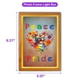thumbnail image 5 of Peace Love Pride Pitbull with Rainbow Sunglasses LGBT LGBTQ+ Acrylic Plaque with Wood Photo Frame Box Terrier Dog Lover Light Box - 01004, 5 of 5